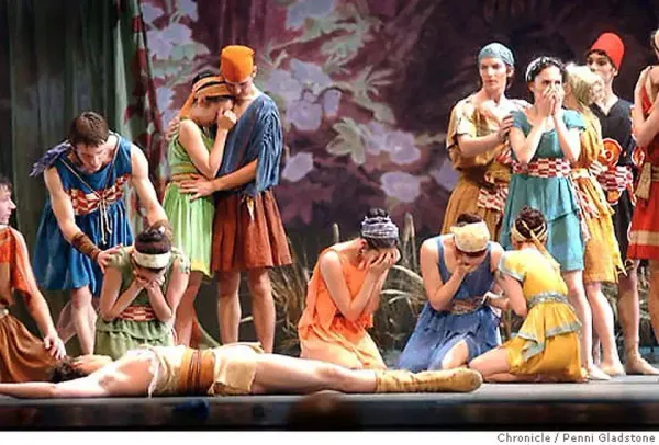 Dryads, satyrs, and an elephant